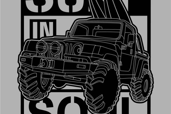 字母朋克风汽车数码印花花型素材