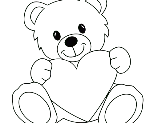 卡通熊印花图案服装裁片T恤卫衣烫图印花花型素材