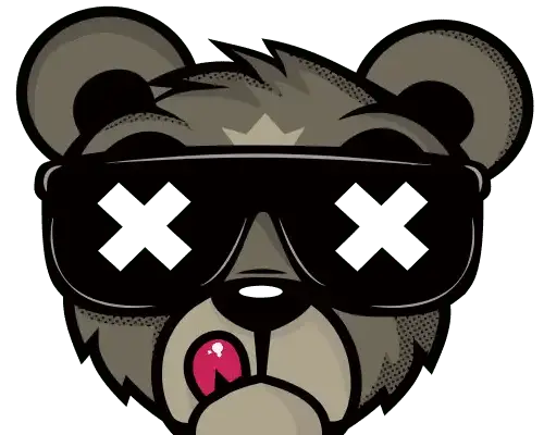 卡通熊印花图案服装裁片T恤卫衣烫图印花花型素材