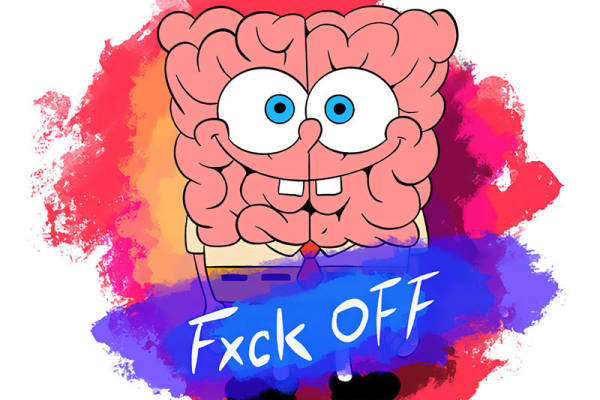 卡通海绵宝宝印花图案服装裁片T恤卫衣烫图印花花型素材