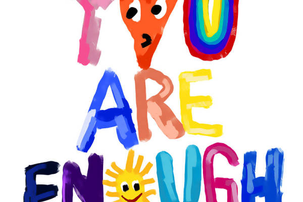 卡通彩虹字母印花图案服装裁片T恤卫衣烫图印花花型素材