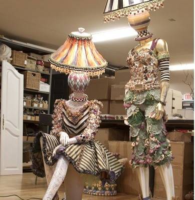 Whimsical Mannequin Lamps by MacKenzie-Childs -