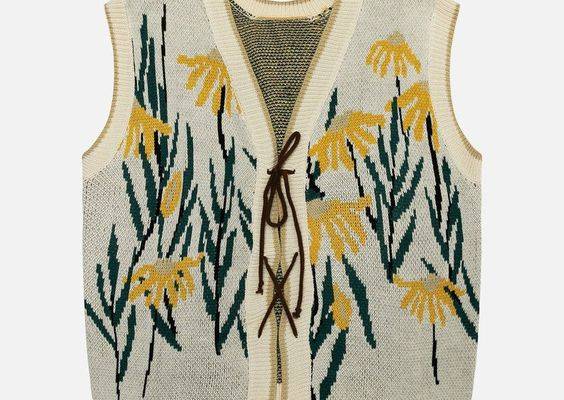 Aelfric Eden Colorblock Daisies Sweater Vest – Aelfric eden