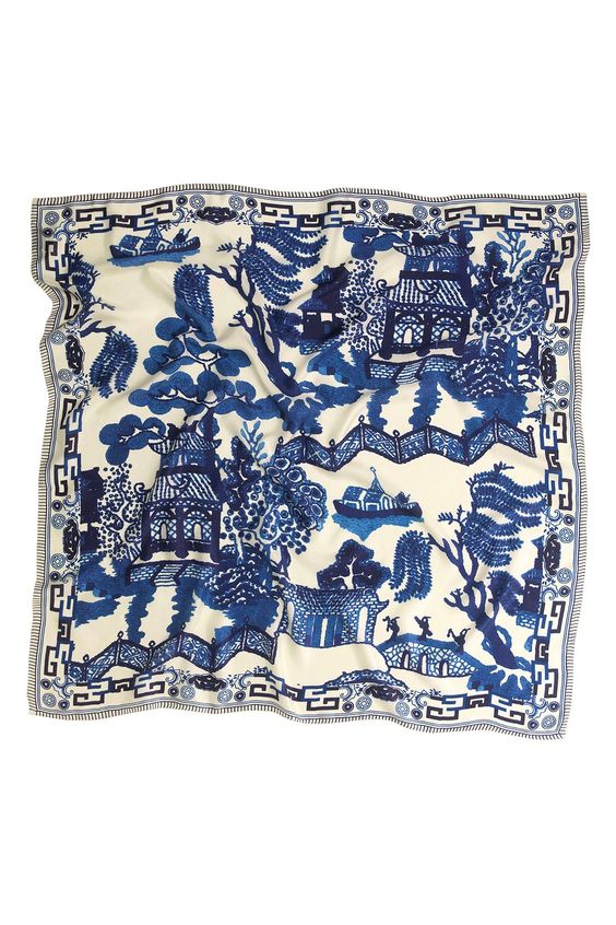 100% silk, 100% hand screen printed and a whole 100cm x 100cm of print, this silk scarf oozes luxury whether you wear it knotted around your neck, as a headscarf or fastened around the handle of your favourite handbag.