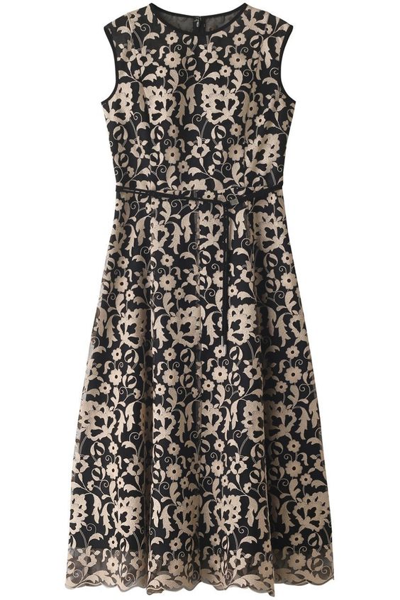 【アナイ/ANAYI】のホップフラワーレースフレア ワンピース | 人気、トレンドファッション・服の通販 founy(ファニー) | ID:prp329100003318459 | ファッション(Fashion) レディースファッション(WOMEN) ワンピース(Dress) チュニック(Tunic)