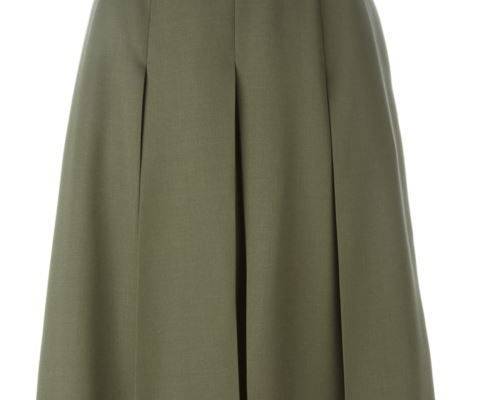 Alexander Mcqueen Pleated Midi Skirt | ModeSens