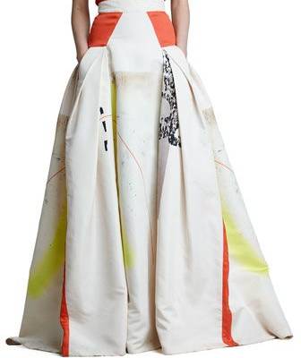 Modern Art Print Ball Skirt by Carolina Herrera at Neiman Marcus.