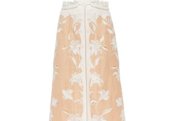 Lily Cutout Silk And Linen-Blend Halterneck Dress by ZIMMERMANN Now Available on Moda Operandi