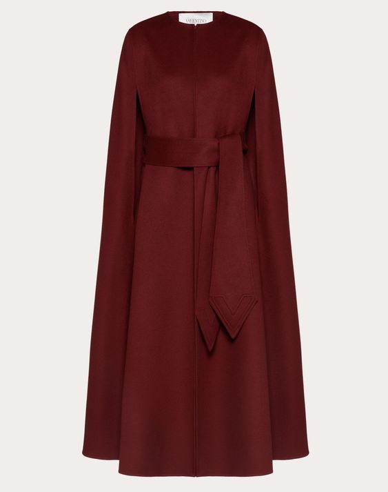 Double-Faced Compact Wool Cape