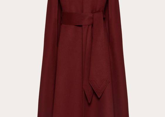 Double-Faced Compact Wool Cape