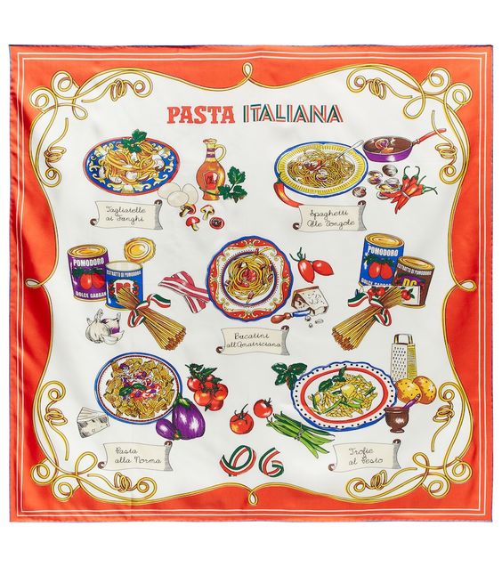 Foulard imprimé en soie