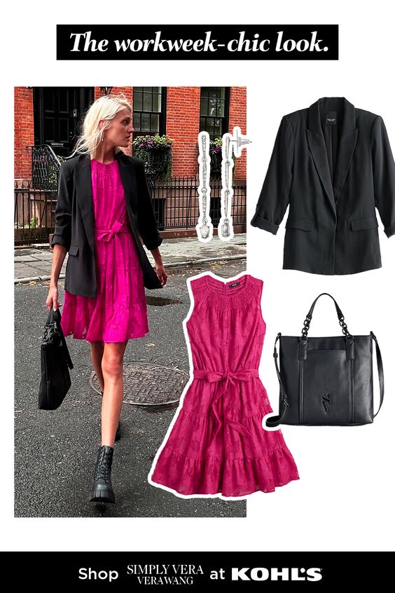 Look cute on your commute, in meetings and at team happy hour with a stylish pink dress, a chic blazer and polished accessories. Shop Simply Vera Vera Wang at Kohl’s and Kohls.com