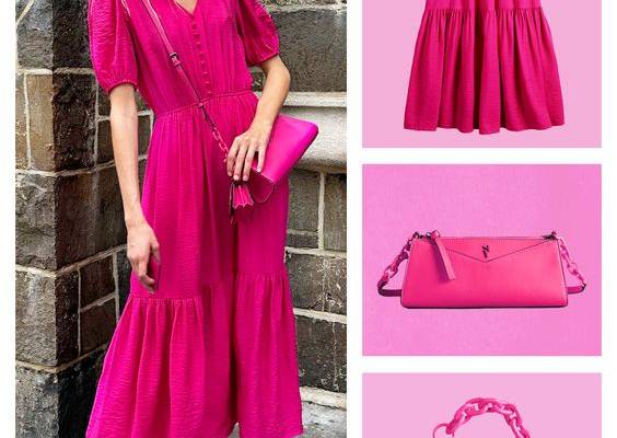 All pink everything. From dresses to purses, bring a pop of color to your wardrobe and look stylish wherever your day takes you. Shop Simply Vera Vera Wang at Kohl’s and Kohls.com.