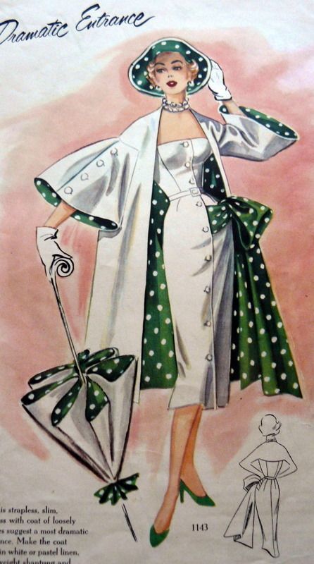 1950s polka dot dress