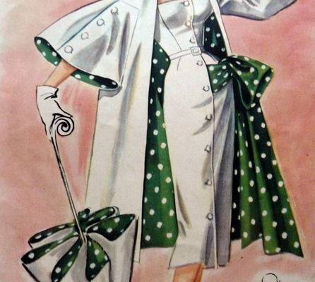 1950s polka dot dress