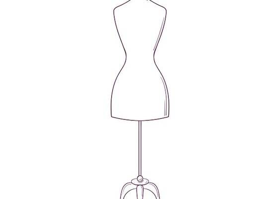 Premium Vector | Hand drawn tailor s dummy, mannequin isolated on white background.