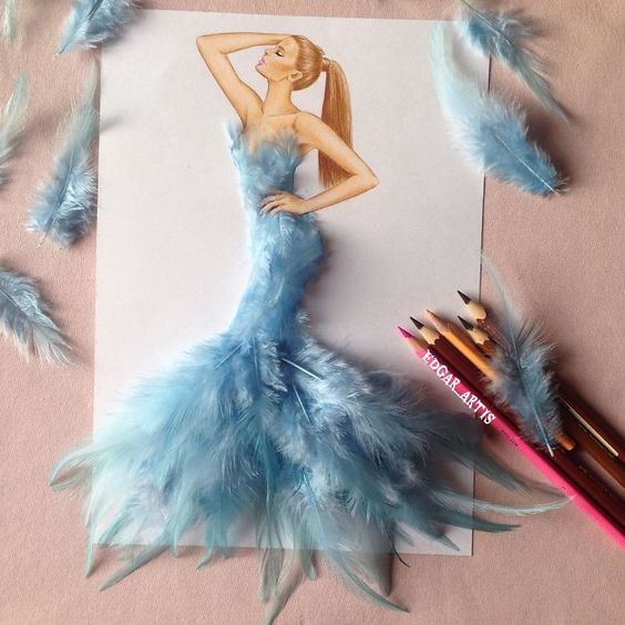 Armenian Fashion Illustrator Creates Stunning Dresses From Everyday Objects (10  Pics)
