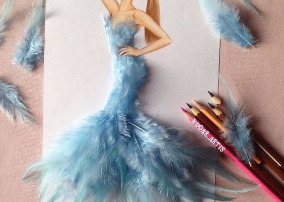 Armenian Fashion Illustrator Creates Stunning Dresses From Everyday Objects (10  Pics)