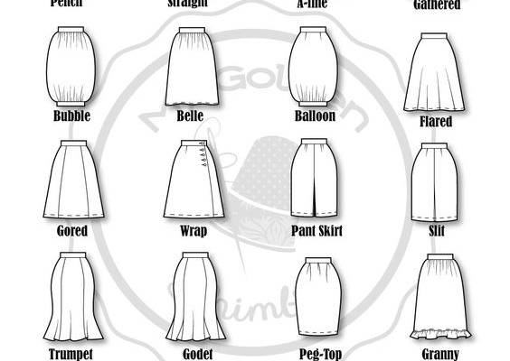 Popular Types of Skirts with Pictures and Description.