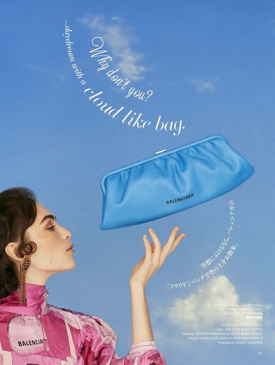 Mads Vogelsang Models Statement Bags for Harper’s Bazaar Japan