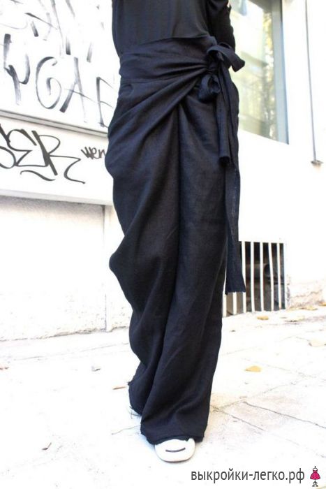 Брюки с запахом ‘Восток’. Инструкция по распечатке выкроек и последовательность пошива | Шить просто — Выкройки-Легко.рф