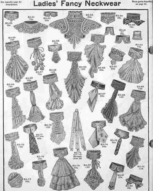 Edwardian Neckwear: Collars, Jabots