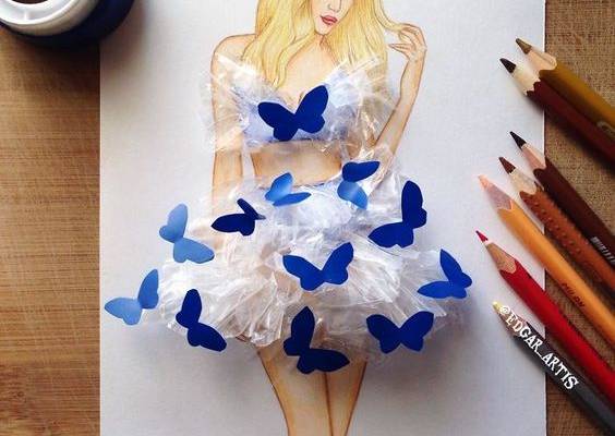 Armenian Fashion Illustrator Creates Stunning Dresses From Everyday Objects (10  Pics)