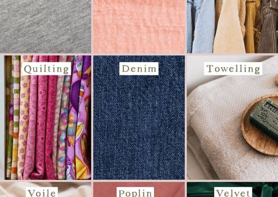 Types of Fabrics and Materials with Names and Pictures - Makyla Creates