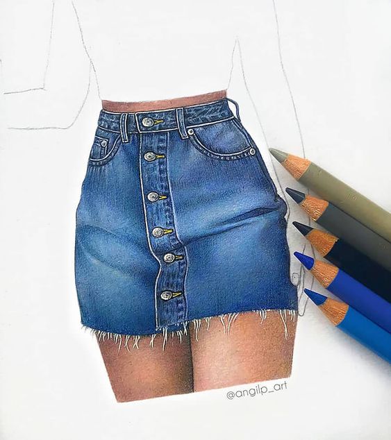 28 Cool References for Drawing Outfits – Skirt Drawing