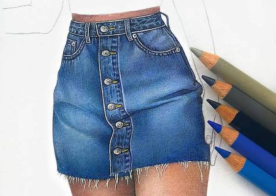 28 Cool References for Drawing Outfits - Skirt Drawing