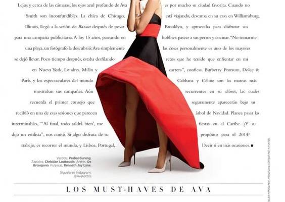 Ava Smith Stars in Harpers Bazaar Latin America by Blossom Berkofsky