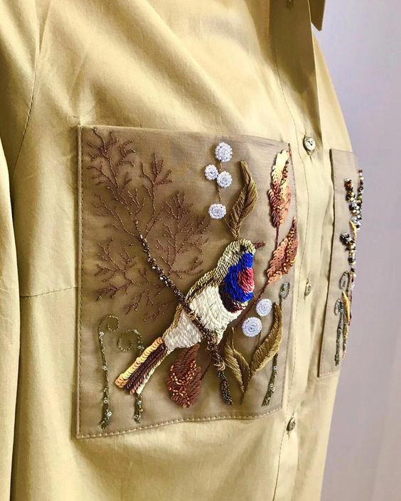 Авторская вышивка Нади Пантелеевой, преображающая одежду