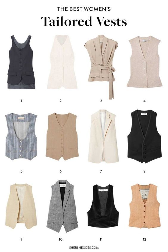 tailored womens vests