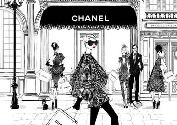 Megan Hess’ Paris-inspired fashion illustrations