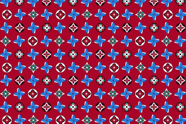 大牌LV复古花纹印花矢量图