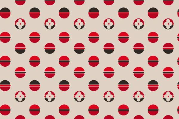 几何圆点小梅花印花花型素材