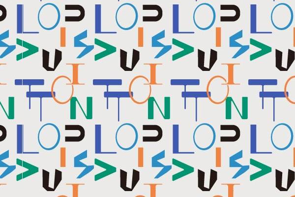 字母图案潮牌印花花型矢量图