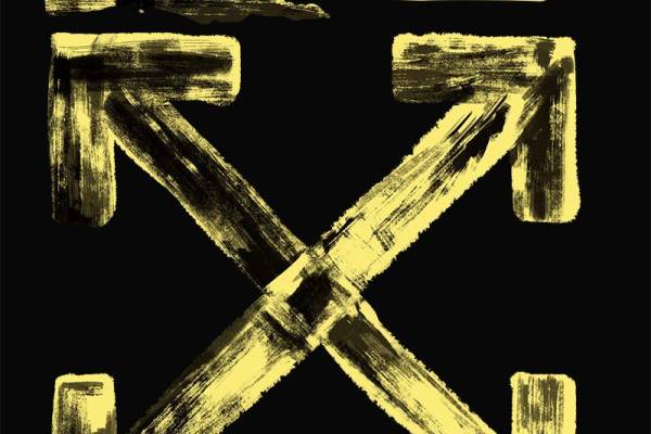 Off-White-涂鸦标识数码印花图案素材