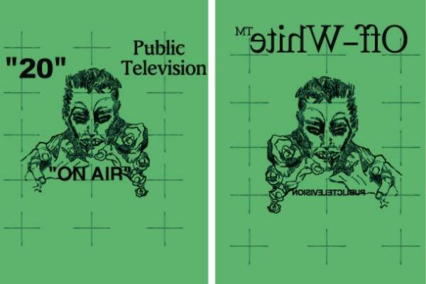 Off-White-速写人物印花图案素材