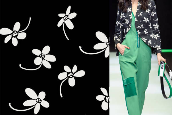 植物小碎花花朵印花花型素材图案