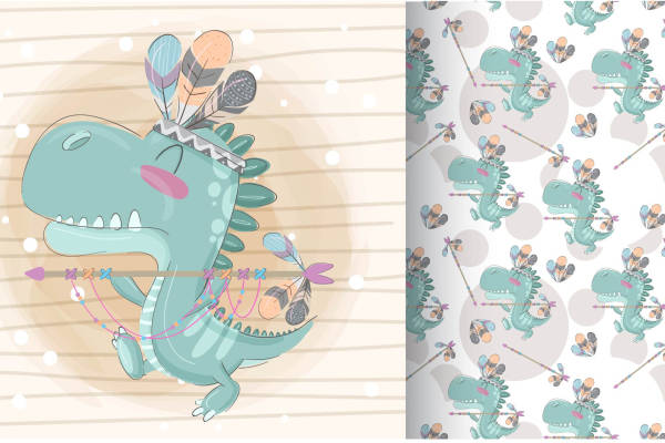 矢量儿童卡通插画图案素材