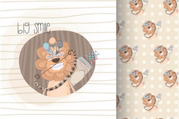 矢量儿童卡通插画图案素材