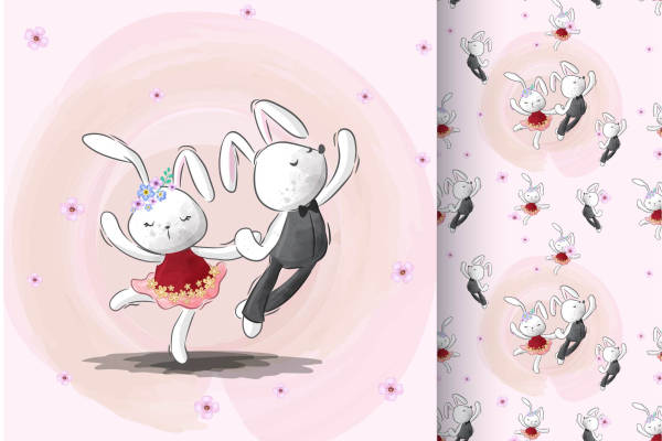 矢量儿童卡通插画图案素材