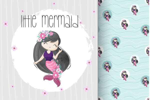 矢量儿童卡通插画图案素材