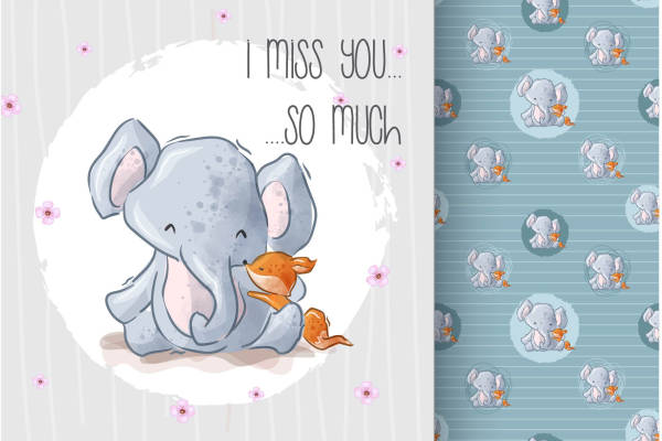 矢量儿童卡通插画图案素材