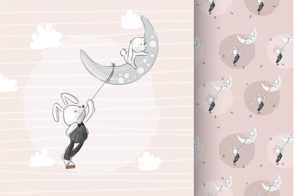 矢量儿童卡通插画图案素材