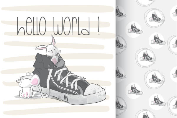 矢量儿童卡通插画图案素材