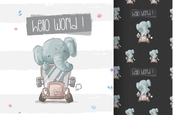 矢量儿童卡通插画图案素材