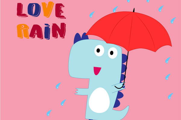 矢量儿童卡通恐龙插画图案素材