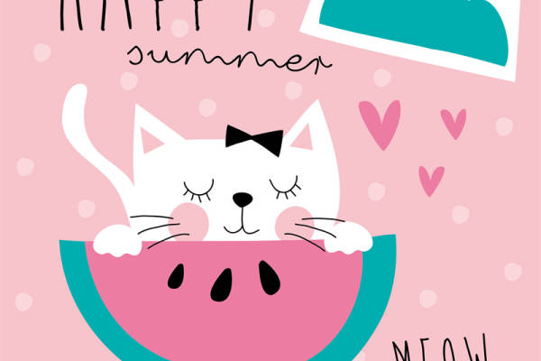 矢量儿童卡通插画图案素材